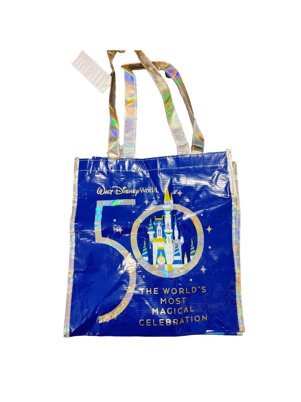Walt Disney World 50th Anniversary Reusable Tote Bag Lightweight Medium Bag NWT